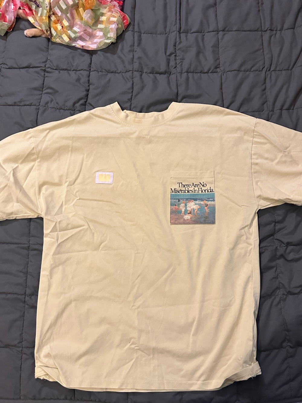Classic Yellow Graphic Pocket T-Shirt - Men